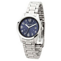 Watch Creations Women's Blue Sunray Dial Watch w/ Date Display